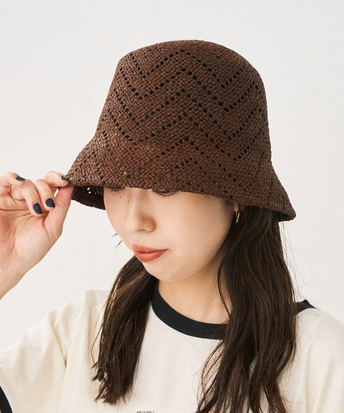 Spick & Span(スピックアンドスパン)の「La Maison de Lyllis / メゾンドリリス ANGLE(ハット・レディース・ブラウン/ホワイト・FREE)」の13枚目の写真