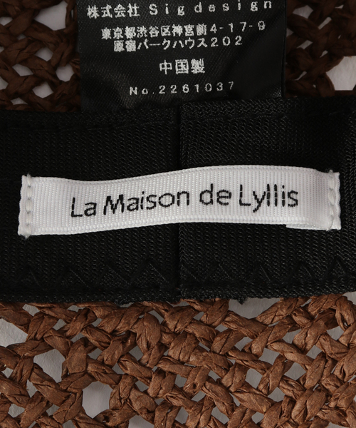 Spick & Span(スピックアンドスパン)の「La Maison de Lyllis / メゾンドリリス ANGLE(ハット・レディース・ブラウン/ホワイト・FREE)」の5枚目の写真