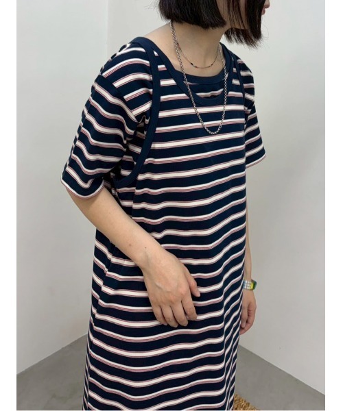 MIDVEIN(ミッドヴェイン)の「Border tanktop dress(ワンピース・レディース・ブラウン/ブラック/ネイビー・FREE)」の11枚目の写真