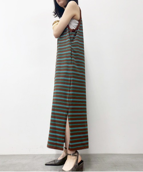 MIDVEIN(ミッドヴェイン)の「Border tanktop dress(ワンピース・レディース・ブラウン/ブラック/ネイビー・FREE)」の12枚目の写真