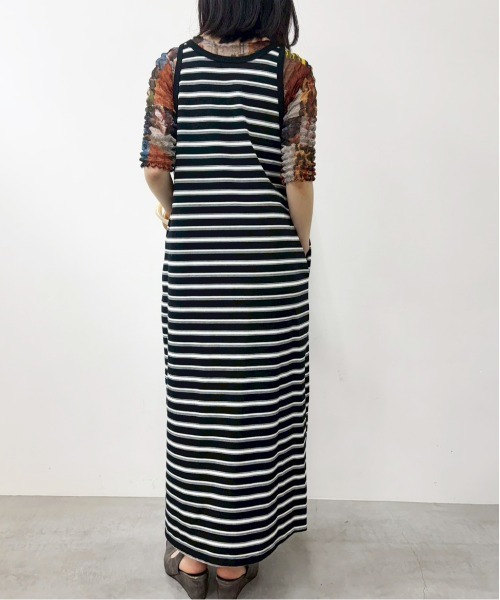 MIDVEIN(ミッドヴェイン)の「Border tanktop dress(ワンピース・レディース・ブラウン/ブラック/ネイビー・FREE)」の18枚目の写真