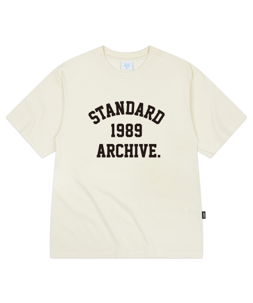 1989STANDARD(1989スタンダード)の「STANDARD ARCH クールコットンオーバーサイズ半袖 (SISSTD-0254)(Tシャツ/カットソー・メンズ・ブラック/ブルー/ホワイト/ネイビー・MEDIUM/LARGE/X-LARGE)」の7枚目の写真