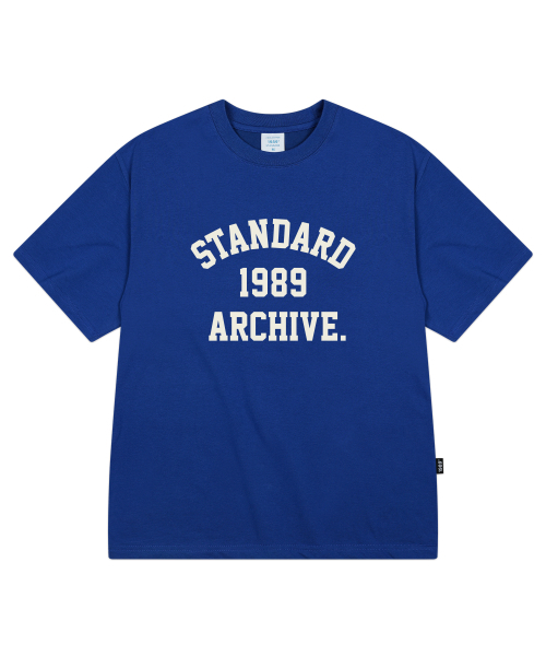 1989STANDARD(1989スタンダード)の「STANDARD ARCH クールコットンオーバーサイズ半袖 (SISSTD-0254)(Tシャツ/カットソー・メンズ・ブラック/ブルー/ホワイト/ネイビー・MEDIUM/LARGE/X-LARGE)」の8枚目の写真