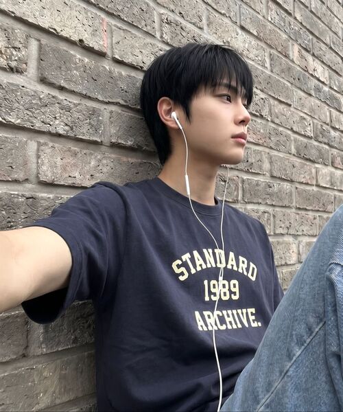 1989STANDARD(1989スタンダード)の「STANDARD ARCH クールコットンオーバーサイズ半袖 (SISSTD-0254)(Tシャツ/カットソー・メンズ・ブラック/ブルー/ホワイト/ネイビー・MEDIUM/LARGE/X-LARGE)」の9枚目の写真