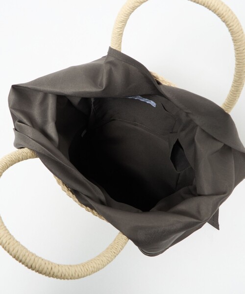 A DAY IN THE LIFE UNITED ARROWS(アデイインザライフユナイテッドアローズ)の「2トーンパターン バスケットバッグ <A DAY IN THE LIFE>(かごバッグ・レディース・ベージュ/ブラウン系・FREE)」の9枚目の写真