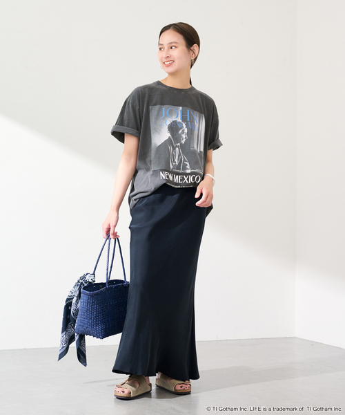 FRAMeWORK(フレームワーク)の「JOHNBULL/ジョンブル LIFE JOHN LOENGARD Tシャツ(Tシャツ/カットソー・レディース・ホワイト/ブラック・FREE)」の3枚目の写真