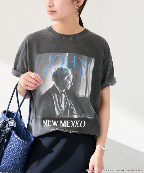 FRAMeWORK(フレームワーク)の「JOHNBULL/ジョンブル LIFE JOHN LOENGARD Tシャツ(Tシャツ/カットソー・レディース・ホワイト/ブラック・FREE)」の6枚目の写真