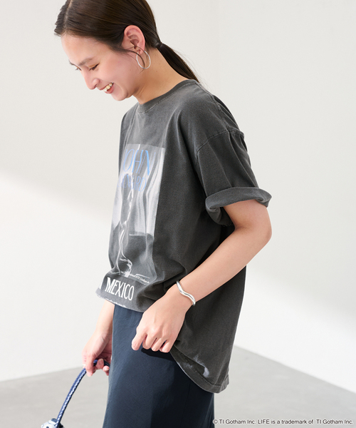 FRAMeWORK(フレームワーク)の「JOHNBULL/ジョンブル LIFE JOHN LOENGARD Tシャツ(Tシャツ/カットソー・レディース・ホワイト/ブラック・FREE)」の7枚目の写真