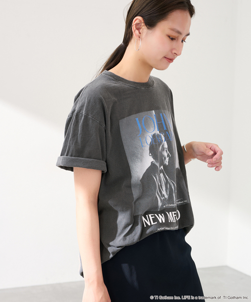 FRAMeWORK(フレームワーク)の「JOHNBULL/ジョンブル LIFE JOHN LOENGARD Tシャツ(Tシャツ/カットソー・レディース・ホワイト/ブラック・FREE)」の8枚目の写真