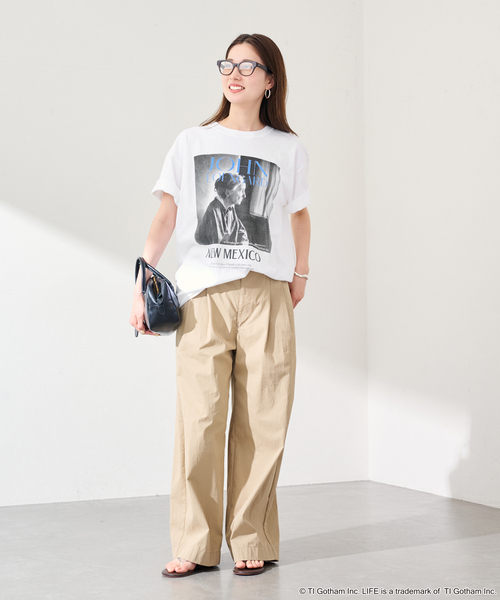 FRAMeWORK(フレームワーク)の「JOHNBULL/ジョンブル LIFE JOHN LOENGARD Tシャツ(Tシャツ/カットソー・レディース・ホワイト/ブラック・FREE)」の10枚目の写真