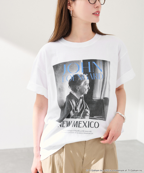 FRAMeWORK(フレームワーク)の「JOHNBULL/ジョンブル LIFE JOHN LOENGARD Tシャツ(Tシャツ/カットソー・レディース・ホワイト/ブラック・FREE)」の13枚目の写真