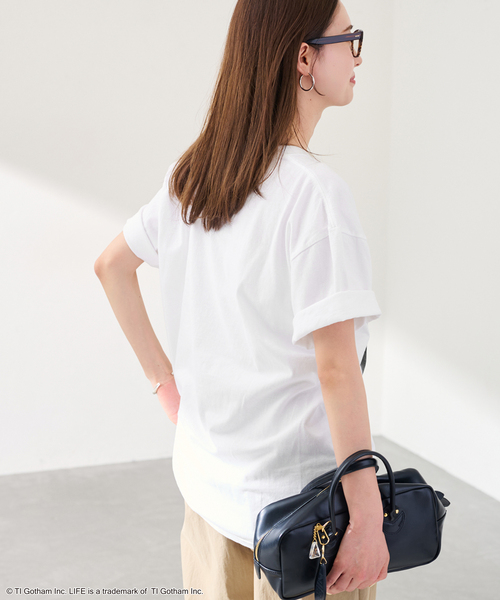 FRAMeWORK(フレームワーク)の「JOHNBULL/ジョンブル LIFE JOHN LOENGARD Tシャツ(Tシャツ/カットソー・レディース・ホワイト/ブラック・FREE)」の15枚目の写真