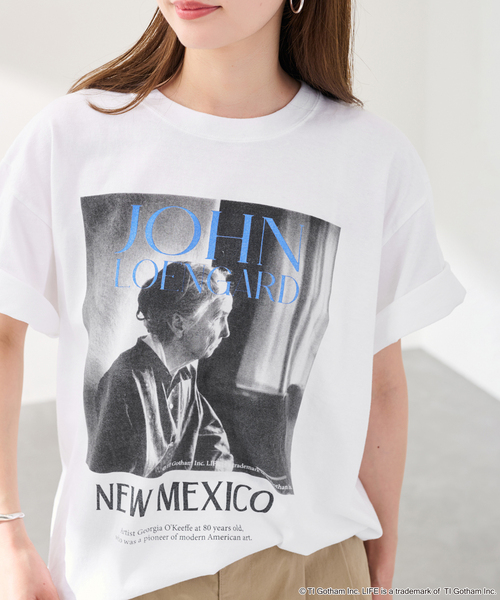 FRAMeWORK(フレームワーク)の「JOHNBULL/ジョンブル LIFE JOHN LOENGARD Tシャツ(Tシャツ/カットソー・レディース・ホワイト/ブラック・FREE)」の16枚目の写真