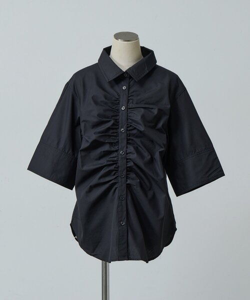 goocy(グーシー)の「フロントギャザーシャツ(シャツ/ブラウス・レディース・ブラック系その他/ブラウン/ホワイト/ブルー系その他/ブラック・FREE)」の16枚目の写真