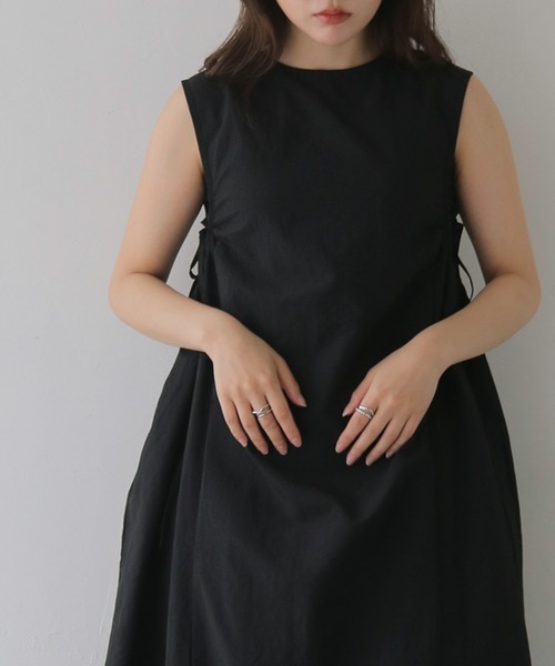 cheriella(シェリエラ)の「【cheriella】バルーンシルエットノースリーブワンピース BALLOON SILHOUETTE SLEEVELESS DRESS(ワンピース・レディース・ライトベージュ/ブラック・FREE)」の9枚目の写真