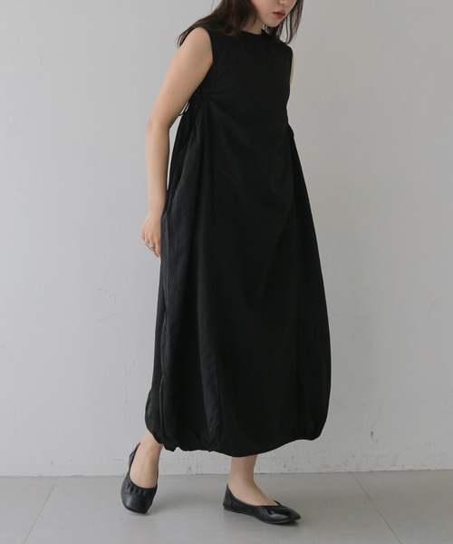 cheriella(シェリエラ)の「【cheriella】バルーンシルエットノースリーブワンピース BALLOON SILHOUETTE SLEEVELESS DRESS(ワンピース・レディース・ライトベージュ/ブラック・FREE)」の8枚目の写真