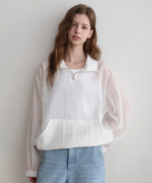rainy summer anorak (white)