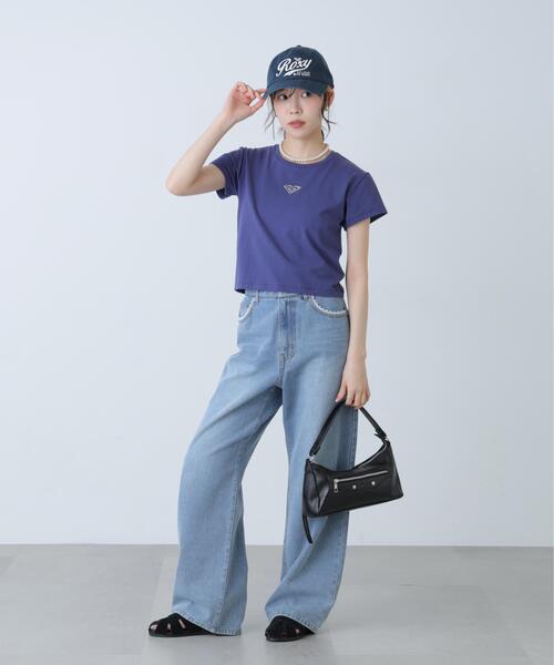 FREE'S MART(フリーズマート)の「◆(Roxy)APPシリーズ(Tシャツ/カットソー・レディース・ネイビー/ホワイト・MEDIUM)」の19枚目の写真