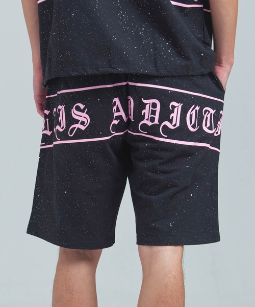 GALLIS ADDICTION(ガリスアディクション)の「GA Glitter Emblem Shorts(その他パンツ・メンズ・ブラック/ブラック系2/オートミール・M/L)」の3枚目の写真