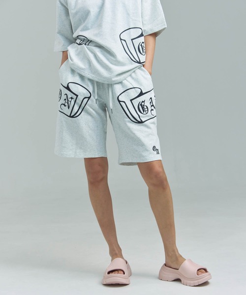 GALLIS ADDICTION(ガリスアディクション)の「GA Glitter Emblem Shorts(その他パンツ・メンズ・ブラック/ブラック系2/オートミール・M/L)」の13枚目の写真