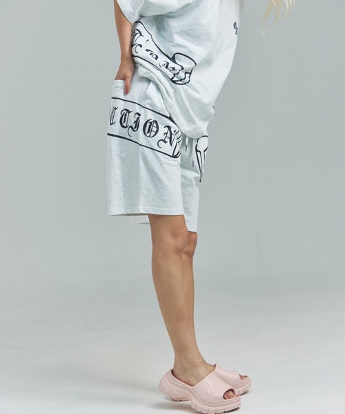 GALLIS ADDICTION(ガリスアディクション)の「GA Glitter Emblem Shorts(その他パンツ・メンズ・ブラック/ブラック系2/オートミール・M/L)」の15枚目の写真