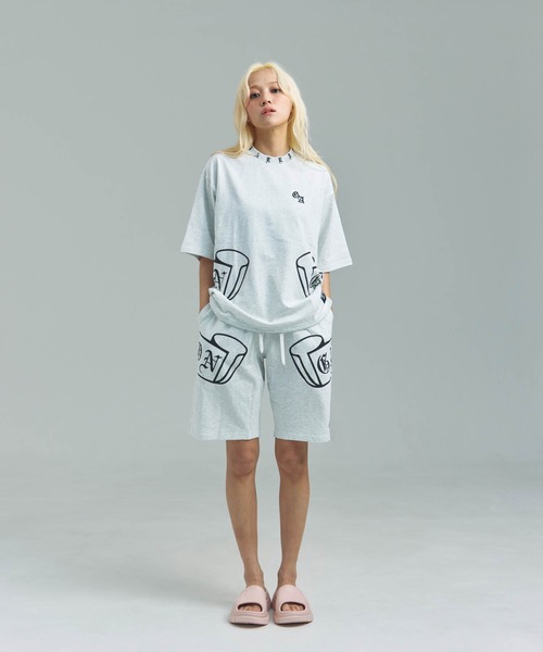 GALLIS ADDICTION(ガリスアディクション)の「GA Glitter Emblem Shorts(その他パンツ・メンズ・ブラック/ブラック系2/オートミール・M/L)」の4枚目の写真