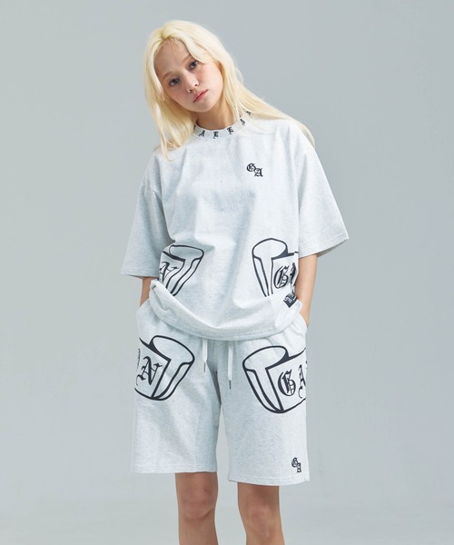 GALLIS ADDICTION(ガリスアディクション)の「GA Glitter Emblem Shorts(その他パンツ・メンズ・ブラック/ブラック系2/オートミール・M/L)」の5枚目の写真