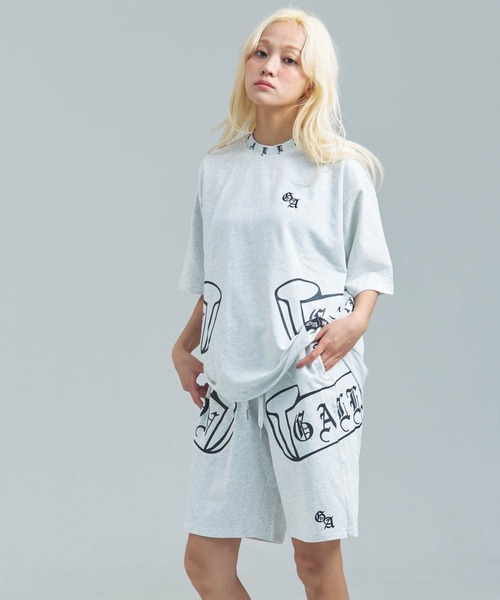 GALLIS ADDICTION(ガリスアディクション)の「GA Glitter Emblem Shorts(その他パンツ・メンズ・ブラック/ブラック系2/オートミール・M/L)」の8枚目の写真