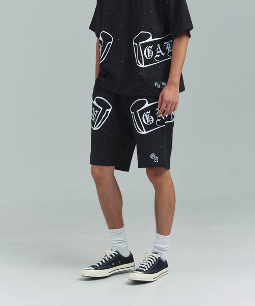 GALLIS ADDICTION(ガリスアディクション)の「GA Glitter Emblem Shorts(その他パンツ・メンズ・ブラック/ブラック系2/オートミール・M/L)」の22枚目の写真