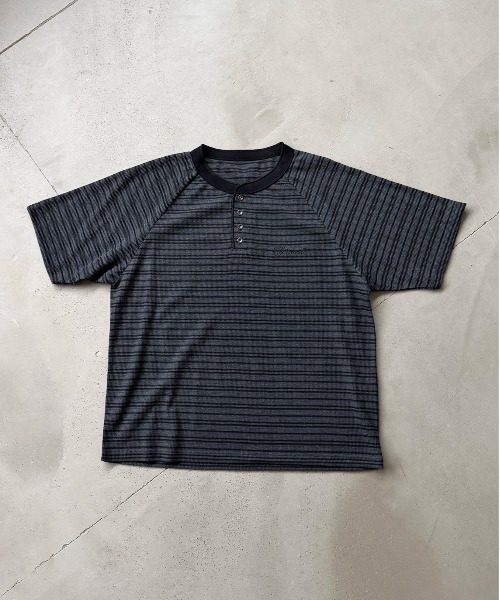 kutir(クティール)の「HENLEY NECK ASSORTED RAGLAN SHORT SLEEVE THERMAL/ヘンリーネックアソートラグラン半袖サーマル(Tシャツ/カットソー・メンズ・ブラック/カーキ/杢グレー/ブラック系1/ネイビー/ブラック系・MEDIUM/LARGE)」の17枚目の写真