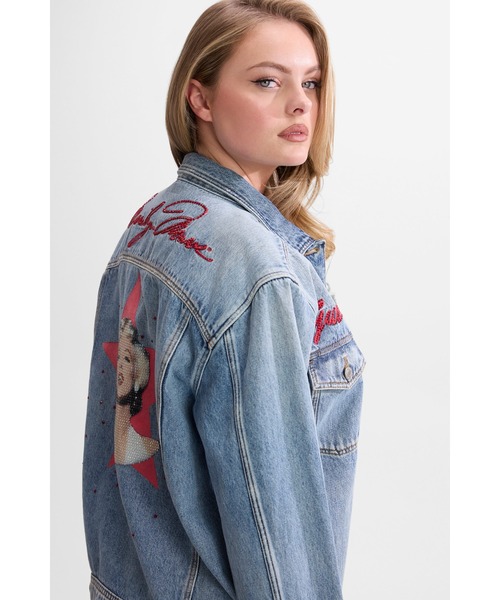 Guess(ゲス)の「MARILYN KLAUDYN Jacket マリリン・モンロー Collection デニムジャケット(デニムジャケット・レディース・ブルー・LARGE/MEDIUM/SMALL/X-SMALL)」の2枚目の写真