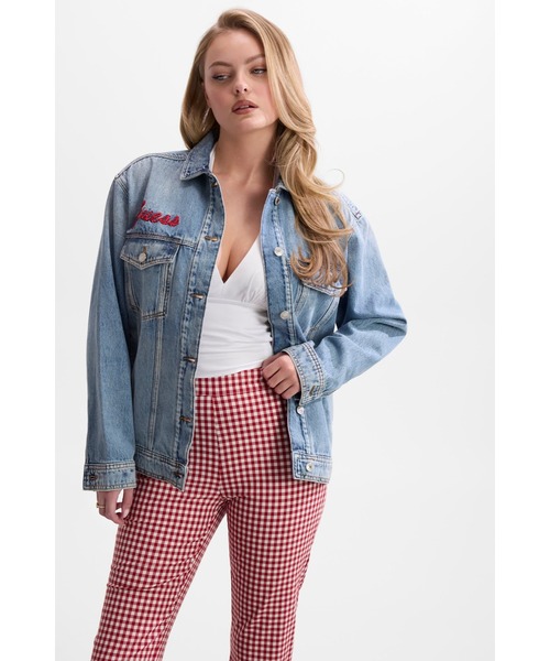 Guess(ゲス)の「MARILYN KLAUDYN Jacket マリリン・モンロー Collection デニムジャケット(デニムジャケット・レディース・ブルー・LARGE/MEDIUM/SMALL/X-SMALL)」の4枚目の写真