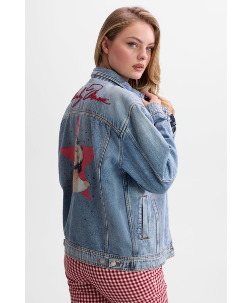 Guess(ゲス)の「MARILYN KLAUDYN Jacket マリリン・モンロー Collection デニムジャケット(デニムジャケット・レディース・ブルー・LARGE/MEDIUM/SMALL/X-SMALL)」の3枚目の写真