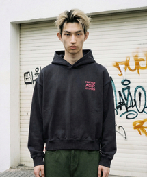 AGIR Salt-Washed Crop Hooded T-Shirt (Black)