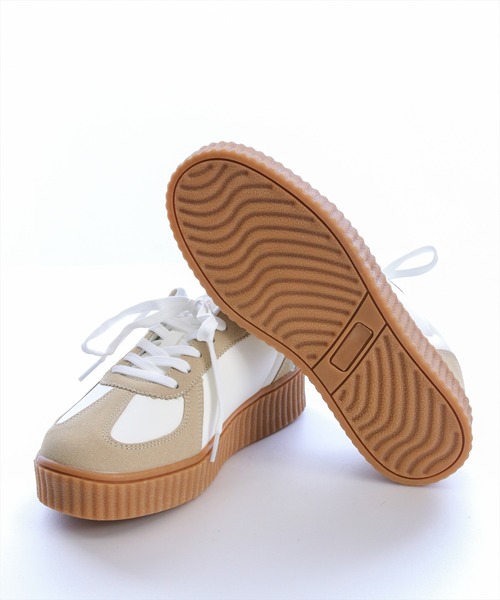 U.S. POLO ASSN.（ユーエスポロアッスン）の「【U.S. POLO ASSN.】clear 厚底スニーカー（スニーカー・レディース・キャメル/ホワイト系その他/ブラック・M/L）」の8枚目の写真