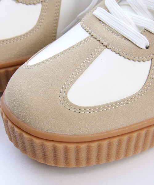 U.S. POLO ASSN.（ユーエスポロアッスン）の「【U.S. POLO ASSN.】clear 厚底スニーカー（スニーカー・レディース・キャメル/ホワイト系その他/ブラック・M/L）」の10枚目の写真