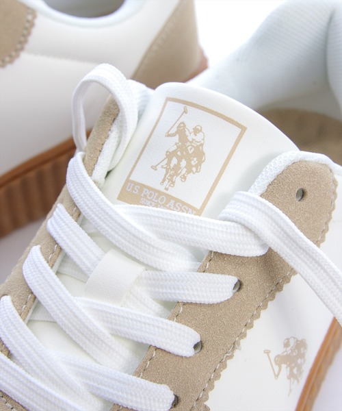 U.S. POLO ASSN.（ユーエスポロアッスン）の「【U.S. POLO ASSN.】clear 厚底スニーカー（スニーカー・レディース・キャメル/ホワイト系その他/ブラック・M/L）」の11枚目の写真