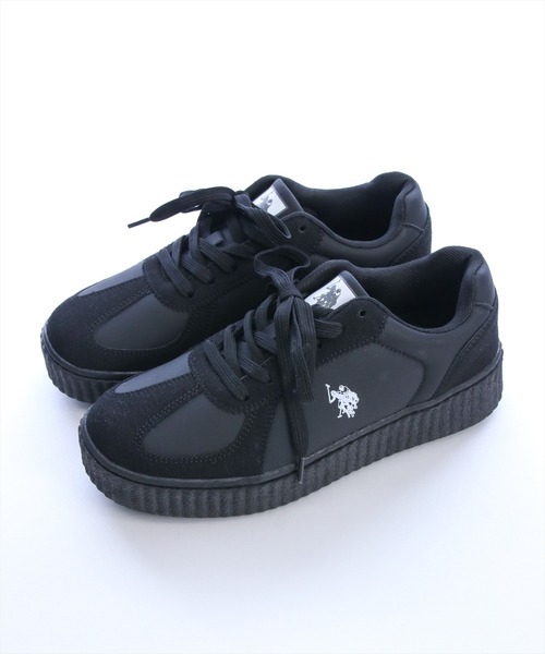 U.S. POLO ASSN.（ユーエスポロアッスン）の「【U.S. POLO ASSN.】clear 厚底スニーカー（スニーカー・レディース・キャメル/ホワイト系その他/ブラック・M/L）」の19枚目の写真
