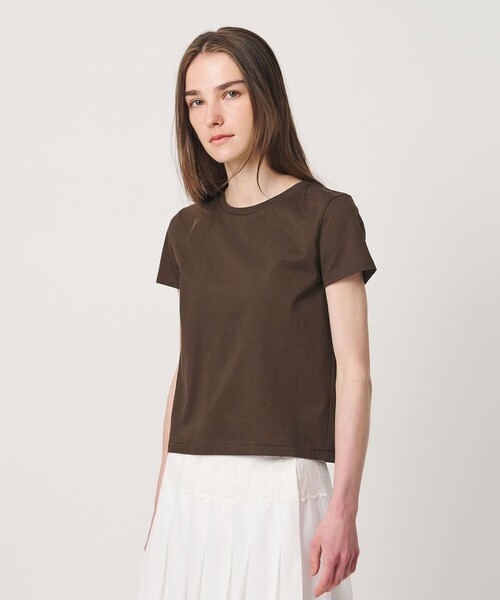 ATTISESSION(アティセッション)の「<ATTISESSION>コットン スター スリーブ Tシャツ Ⅱ(Tシャツ/カットソー・レディース・ホワイト/ブラック/ダークブラウン・FREE)」の7枚目の写真