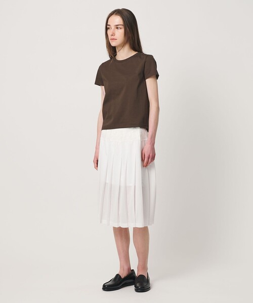 ATTISESSION(アティセッション)の「<ATTISESSION>コットン スター スリーブ Tシャツ Ⅱ(Tシャツ/カットソー・レディース・ホワイト/ブラック/ダークブラウン・FREE)」の10枚目の写真