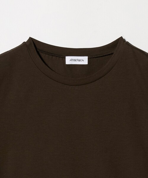 ATTISESSION(アティセッション)の「<ATTISESSION>コットン スター スリーブ Tシャツ Ⅱ(Tシャツ/カットソー・レディース・ホワイト/ブラック/ダークブラウン・FREE)」の15枚目の写真