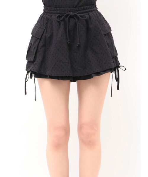 EMODA（エモダ）の「レイヤードフリルスレアスカート（スカート・レディース・ブルー/ブラック/ホワイト・SMALL/MEDIUM）」の12枚目の写真