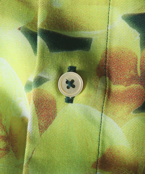 Paul Smith(ポールスミス)の「"Orchid" 半袖シャツ / 263307 A117(シャツ/ブラウス・メンズ・ダークグリーン/イエロー・MEDIUM/SMALL/X-LARGE/LARGE)」の3枚目の写真