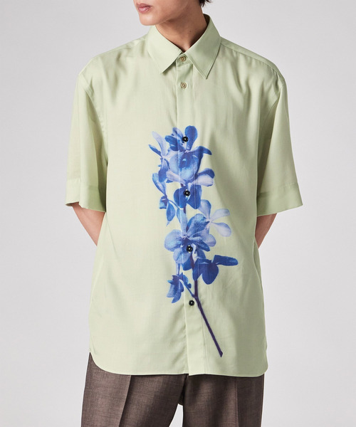 Paul Smith(ポールスミス)の「"Orchid" 半袖シャツ / 263307 A117(シャツ/ブラウス・メンズ・ダークグリーン/イエロー・MEDIUM/SMALL/X-LARGE/LARGE)」の17枚目の写真