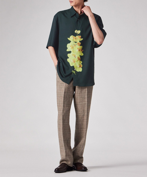 Paul Smith(ポールスミス)の「"Orchid" 半袖シャツ / 263307 A117(シャツ/ブラウス・メンズ・ダークグリーン/イエロー・MEDIUM/SMALL/X-LARGE/LARGE)」の10枚目の写真