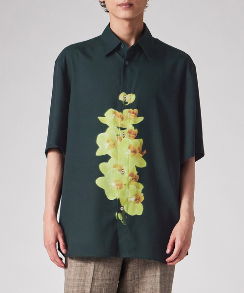 Paul Smith(ポールスミス)の「"Orchid" 半袖シャツ / 263307 A117(シャツ/ブラウス・メンズ・ダークグリーン/イエロー・MEDIUM/SMALL/X-LARGE/LARGE)」の9枚目の写真