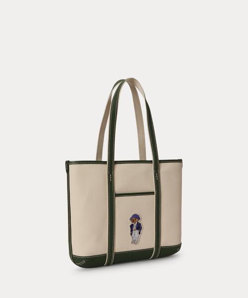 ポロラルフローレン　Polo ベア キャンバス スモール ショッパー トート Polo ベア キャンバス スモール ショッパー トート（トートバッグ