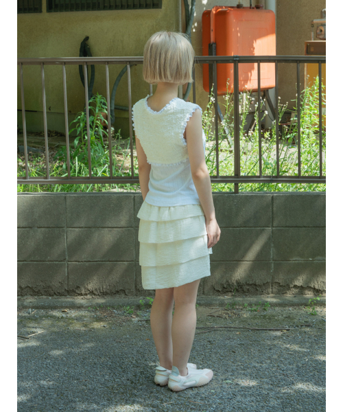 PEEVES PEEVES(フィブス フィブス)の「Vest Layered Sleeveless / White(Tシャツ/カットソー・レディース・その他・OS)」の4枚目の写真