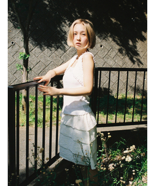 PEEVES PEEVES(フィブス フィブス)の「Vest Layered Sleeveless / White(Tシャツ/カットソー・レディース・その他・OS)」の5枚目の写真