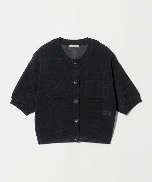 green label relaxing(グリーンレーベルリラクシング)の「ハーフスリーブ ニット カーディガン(カーディガン/ボレロ・レディース・ブラウン/ブラック・FREE)」の20枚目の写真